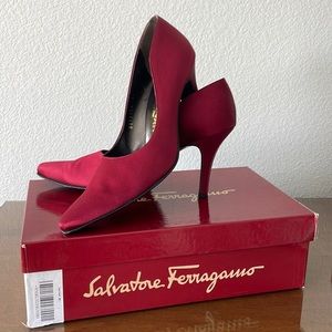 Salvatore Ferragamo | Bordeaux Aida High Heel w/ Original Box | sz. 8 B